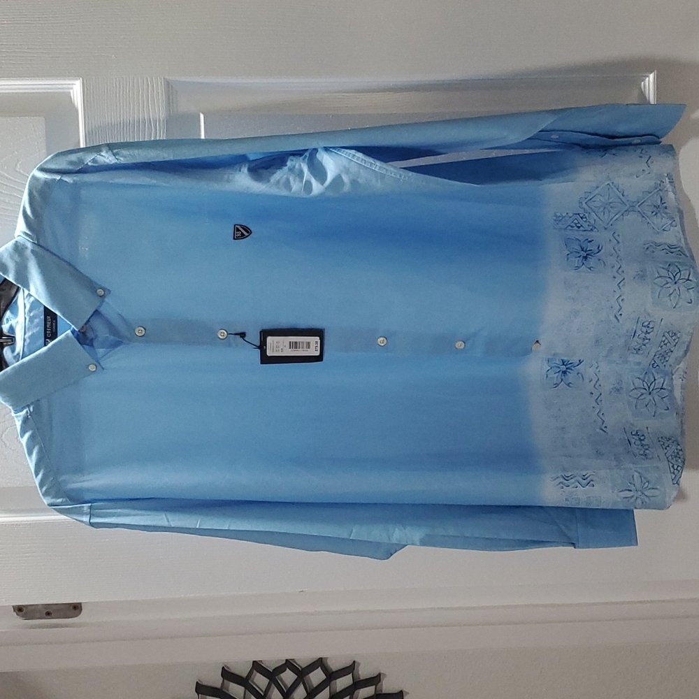NWT CREMIEUX CLASSIC LIGHTWEIGHT LONG SLEEVE POWDER BLUE SHIRT XL